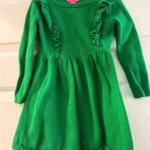 Lilly Pulitzer Vibrant Green Kids Dress